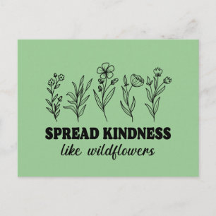Spread Kindness like Wildflower Feestdagenkaart