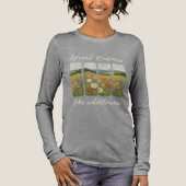 Spread kindness like wildflowers. Tri-Blend shirt (Voorkant)