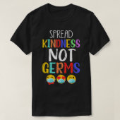 Spread Kindness not Germs Pro Mask Immunisation Va T-shirt (Design voorkant)