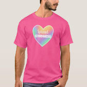 Spread Kindness Pastel Rainbow Heart T-shirt (Voorkant)