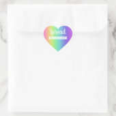 Spread Kindness Rainbow Hart Sticker (Tas)