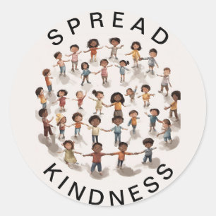 Spread Kindness Ronde Sticker