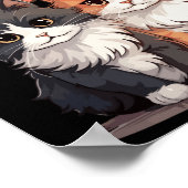 Spread Kindness - Schattige Cat Duo Design Sticker Poster (Hoek)