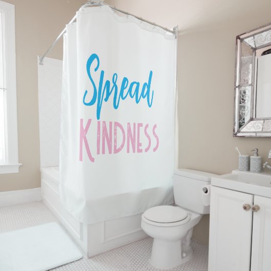 Spread Kindness Shower Curtain Douchegordijn (In situ)