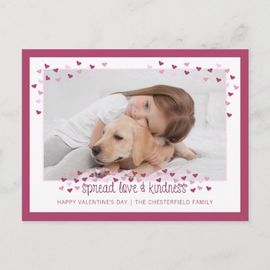 SPREAD LAVE EN KINDERNESS Valentijn Feestdagenkaart (Voorkant)