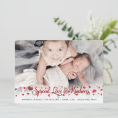 Spread Love and Kindness Photo Valentijnsdag Feestdagenkaart (Staand voorkant)