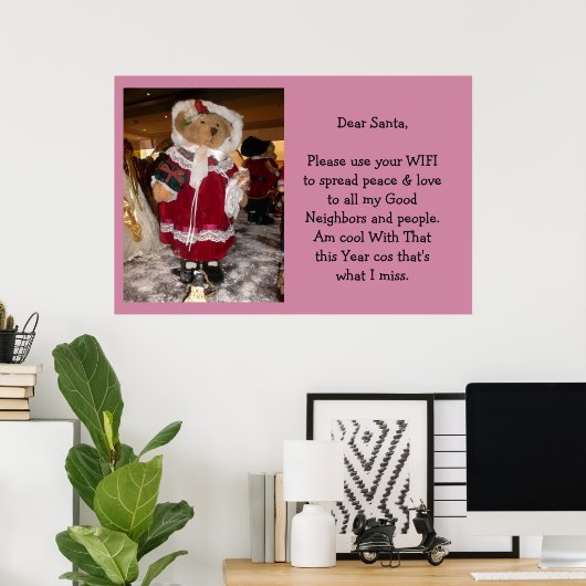 Spread Love and Peace Poster (Thuiskantoor)