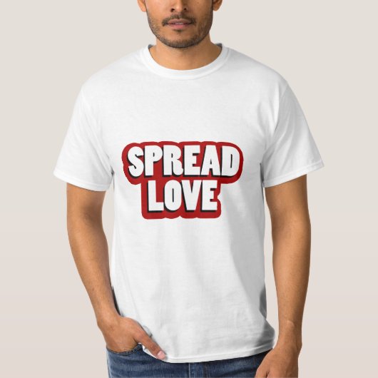 Spread Love Design T-shirt (Voorkant)