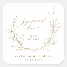 Spread Love Gold simpel elegant botanisch