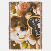 Spread Love: Golden Retriever beroemd gemaakt door Deken (Voorkant Verticaal)