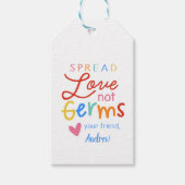 Spread Love Hand Sanitizer Sticker Cadeaulabel (Voorkant)