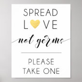 Spread Love niet kims-teken Poster (Voorkant)