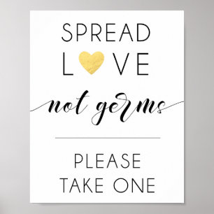 Spread Love niet kims-teken Poster