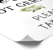 Spread Love niet kims-teken Poster (Hoek)