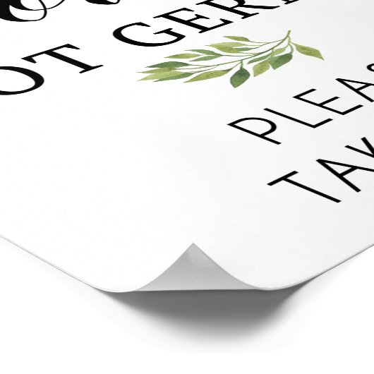 Spread Love niet kims-teken Poster (Hoek)