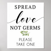 Spread Love niet kims-teken Poster (Voorkant)