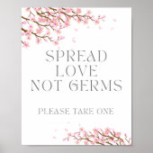 Spread Love not Germs, alsjeblieft, neem er eentje Poster (Voorkant)