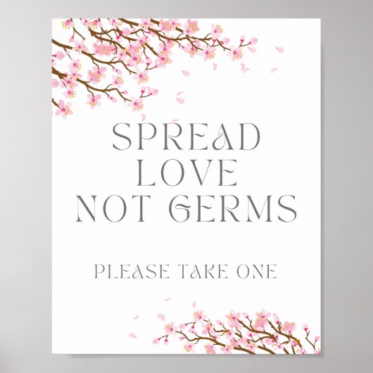 Spread Love not Germs, alsjeblieft, neem er eentje Poster (Voorkant)