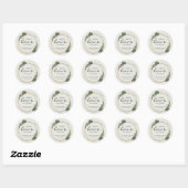 Spread Love not Germs Geometric Wedding Favor Ronde Sticker (Vel)