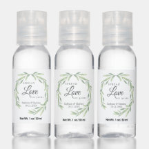 Spread Love not Germs Greenery Wedding Favor