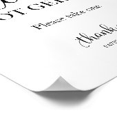 Spread Love Not Germs Hand Sanitizer Favors Sign Poster (Hoek)