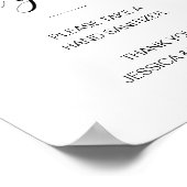 Spread Love not Germs Hand Sanitizer Wedding Poster (Hoek)