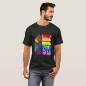 Spread love not haat , LGBT PRIDE T-shirt (Voorkant volledig)