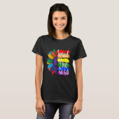 Spread love not haat , LGBT PRIDE T-shirt (Voorkant volledig)