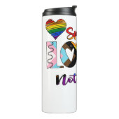 Spread Love Not Hate Thermosbeker (Gedraaid links)