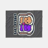 Spread Love Peanut Butter And Jelly Valentine Desi Fleece Deken (Voorkant (Horizontaal))