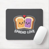 Spread Love Peanut Butter And Jelly Valentine Desi Muismat (Met muis)