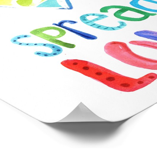 Spread Love Poster (Hoek)