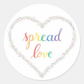 Spread Love Sticker (Voorkant)