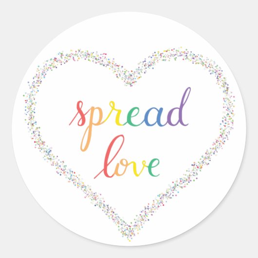 Spread Love Sticker (Voorkant)