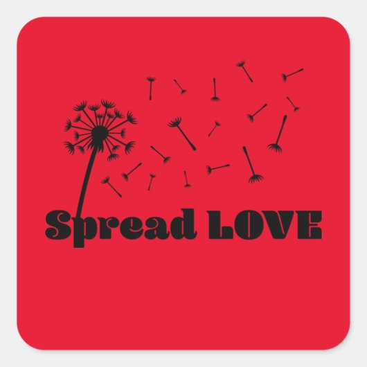 Spread Love Stickers (Voorkant)