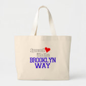 Spread Love the Brooklyn Way Grote Tote Bag (Voorkant)