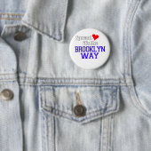 Spread Love the Brooklyn Way Ronde Button 5,7 Cm (In situ)