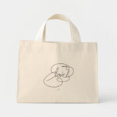spread LOVE - Vette wolken Mini Tote Bag (Voorkant)