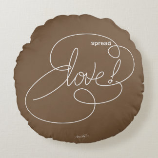 spread LOVE - Vette wolken - W Rond Kussen