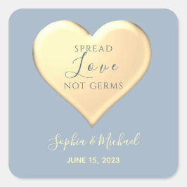 Spread Love Wedding Favor Vierkante Sticker
