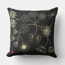 "Spread of Love" Golden Black Abstracte Flowers