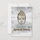 Spread Peace Buddha Bedankkaart (Voorkant)