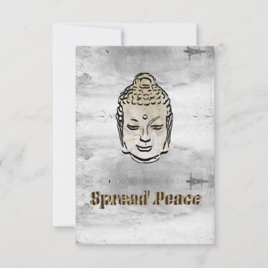 Spread Peace Buddha Bedankkaart (Voorkant)