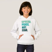 Spread Peace not Angst Green Text (Voorkant volledig)