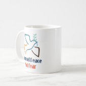 Spread Peace not Angst  Retro Dove Koffiemok (Voorkant links)
