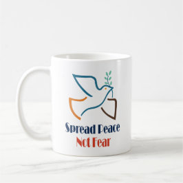 Spread Peace not Angst  Retro Dove Koffiemok