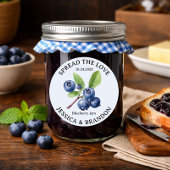 Spread the Love Blueberry Jam Jelly label NL-BLUE0