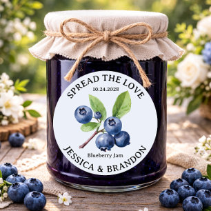 Spread the Love Blueberry Jam Jelly label NL-BLUE0