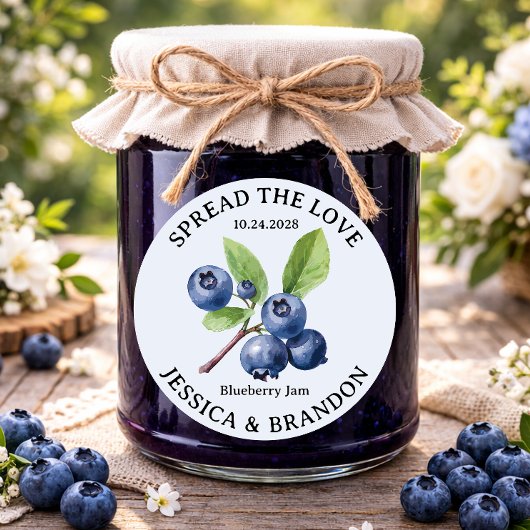 Spread the Love Blueberry Jam Jelly label NL-BLUE0