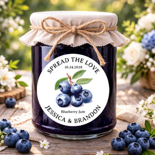 Spread the Love Blueberry Jam Jelly label NL-BLUE0